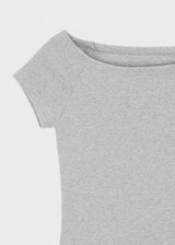 [B-BASIC] スタンダードスリムオフショルダー半袖Tシャツ (2 SIZE)