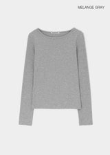 [B-BASIC] リベッドラウンドネックロングスリーブT (2 SIZE)