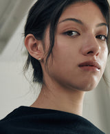 [925 silver] Deux.silver.201 / mini cote earring (gold)