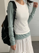 Dasone Sleeveless Layered Tee Set