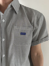 Saint Label Striped Short-Sleeve Shirt