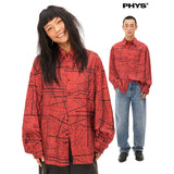 Printed light long-sleeved shirt