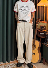 Cotton wide Color Pants 2COLOR