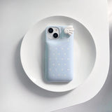 [MADE] blue wings pastel dots case