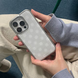 [MADE] silver dot epoxy bumper case