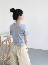 デイリークロップ半袖Tシャツ (10c)