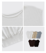Aday Cap Sleeve Sleeve Knit Sleeveless Top / 5 Colors