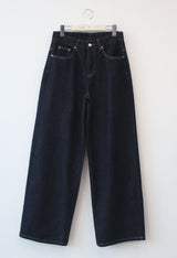 indigo wide pants