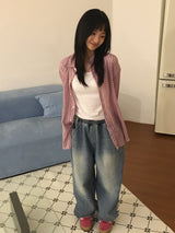 イージーチェックシャツ(2color)