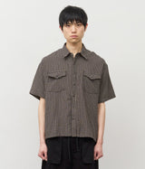 Beam Western Check Cropped Shirt