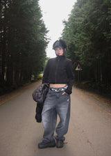DOUBLE POCKET WIDE DENIM