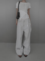 Tie Knot Boat Neck Tee