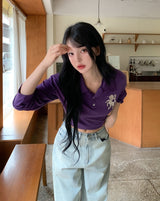 ホース ナンバリング ピーケー カラー ロングスリーブ Tシャツ