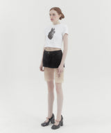 ハート半袖Tシャツ White