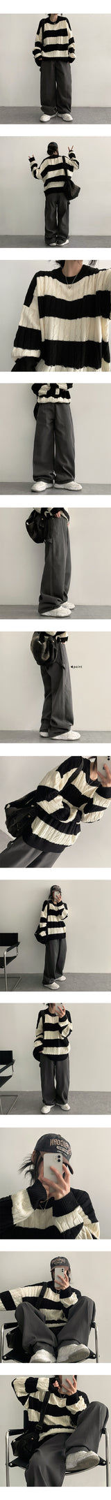 Chien Carpenter Cotton Wide Pants