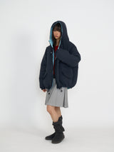 パフィーシンサレートリバーシブルジャンパー (ネイビー & スカイブルー)