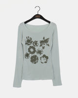 Bonto Flower Sheer T-Shirt