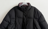 Daring checkered lining point short padded coat