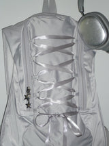 Lace up backpack _ Grey