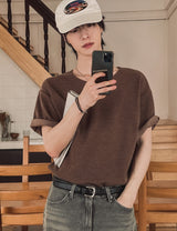 フィリップUネックニットショートスリーブTシャツ