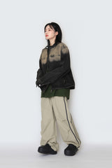 Gradation denim jacket