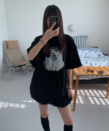 キャット&ドッグフレンドTシャツ
