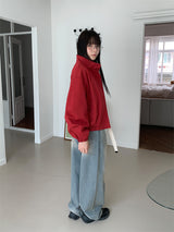 SAND WASHED WIDE JEANS (2C)