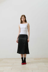 COS TWISTED SHIRRLING TOP / WHITE