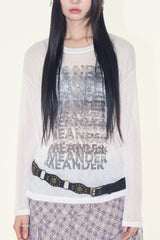 Solari see-through print tee