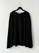インアウトUネックシルク長袖Tシャツ