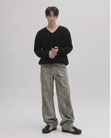 (UNISEX) ブリン V-ネックニット 26SS-012