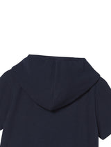 NY アップリケSSフードジップアップ NAVY