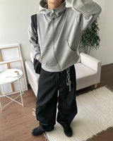 Compact Crop High-neck Hood Zip-up