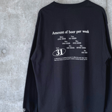 OneDropビールロゴロングtシャツ