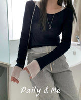 Layered color knitwear(3color_
