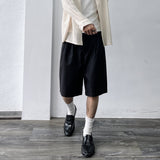 Deep Pleat Wide Shorts