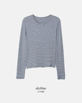 DN Border Round Slim Warm T-shirt (5color)