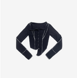 [NONCODE] Tebo Collar Color V-neck Cardigan