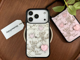 ラブ 3D ハートヴィンテージキューピッドマグセーフiPhoneケース