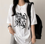 Gerty Vintage lettering boxy fit short-sleeved T-shirt