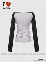 Must-have raglan wide neck long-sleeve t-shirt