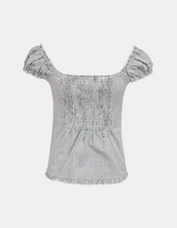 Sorrow Stripe Puff Blouse