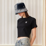 VZ 3D ロゴクロップTシャツ / ブラック