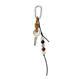 Bohemian Big Keyring [Brown Beads]