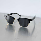 Black Gold Semi-Rim Sunglasses