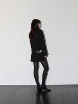 CLASSIC PADDED MINI SKIRT (BLACK)