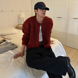 ALPACA ROUND KNIT CARDIGAN