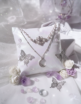 Art Nouveau Moon - necklace