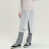 Ribon Lace Wrap White