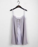 Koachi Vintage Lace Slit Layered Mini Dress